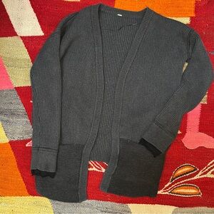 Lululemon grey double layer cardigan